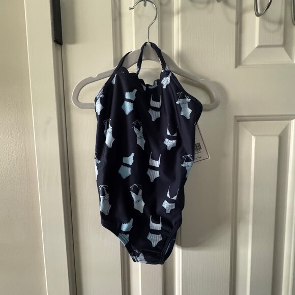 New Classic Prep Girls Athena Scallop One Piece Swimsuit Soleil Suits Small - Picture 8 of 13